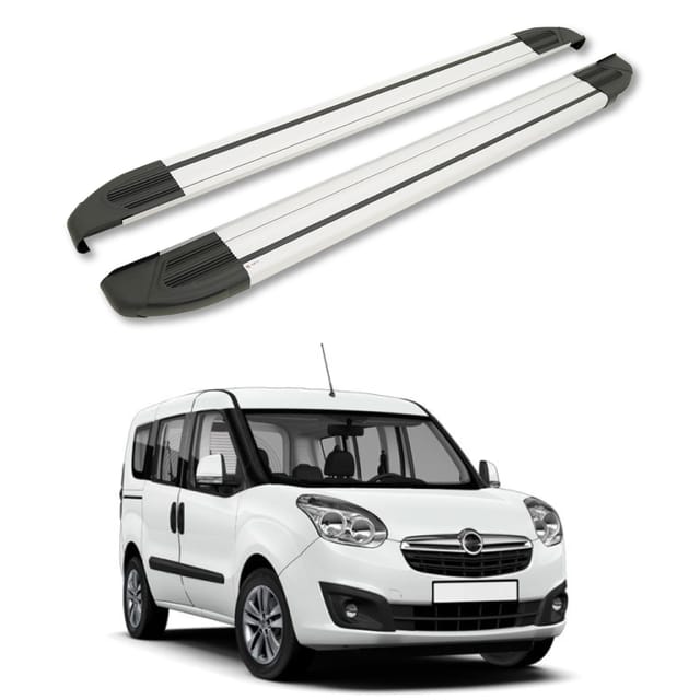 Turtle Kompatibel Mit Opel Combo D 2012-2018 / Lange Version Trittbrett Brillant Grau