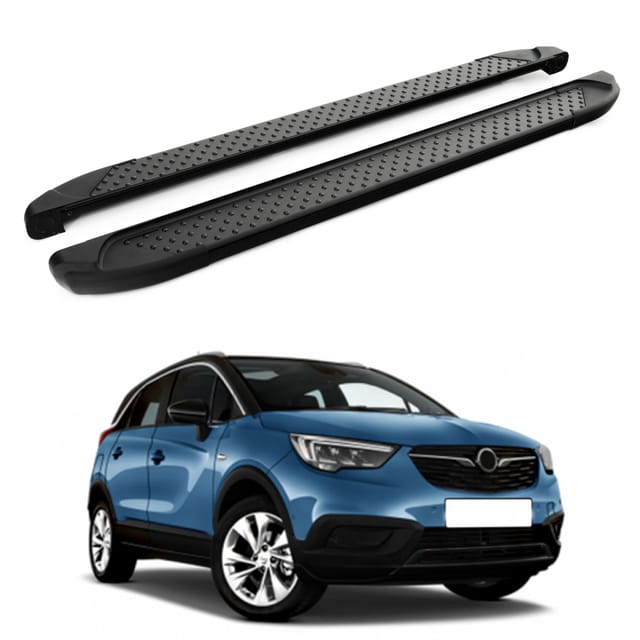 Turtle Kompatibel Mit Opel Crossland X 2017-2020 Trittbrett Sapphire V1 Schwarz