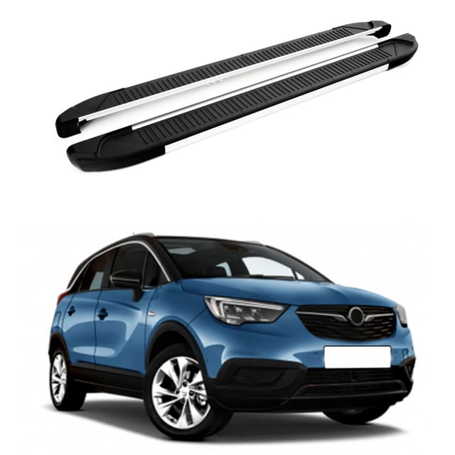 Turtle Kompatibel Mit Opel Crossland X 2017-2020 Trittbrett Another Grau