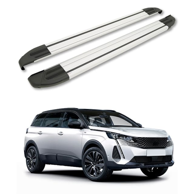 Turtle Kompatibel Mit Peugeot 5008 (t87) 2017-2024 Trittbrett Brillant Grau