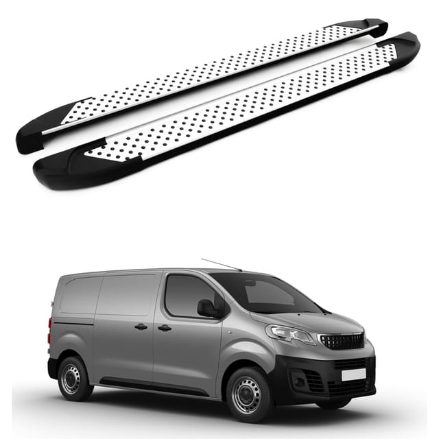 Turtle Kompatibel Mit Peugeot Expert (mk3) 2017-2025 / Mittlere Version Trittbrett Sapphire V1 Grau