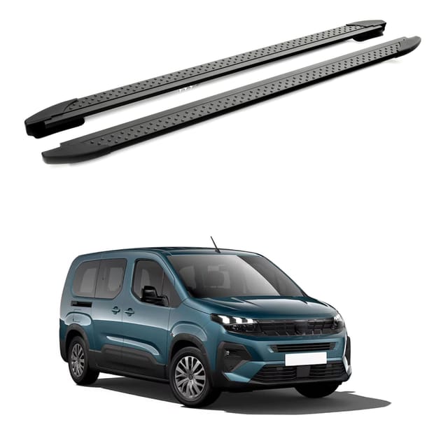 Turtle Kompatibel Mit Peugeot Rifter 2019-2025 / Kurze Version Trittbrett Era V2 Schwarz