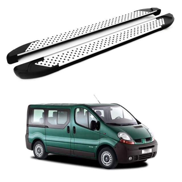 Turtle Kompatibel Mit Renault Trafic (x83) 2001-2014 / Kurze Version Trittbrett Sapphire V1 Grau