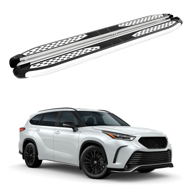 Turtle Kompatibel Mit Toyota Highlander (xu50) 2014-2019 Trittbrett Plus Grau