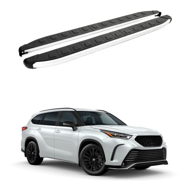 Turtle Kompatibel Mit Toyota Highlander (xu50) 2014-2019 Trittbrett Alyans Grau