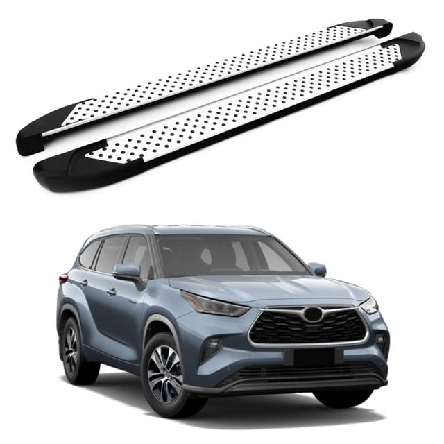 Turtle Kompatibel Mit Toyota Kluger (xu50) 2014-2019 Trittbrett Sapphire V1 Grau