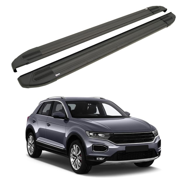 Turtle Kompatibel Mit Volkswagen T-roc 2017-2025 Trittbrett Brillant Schwarz