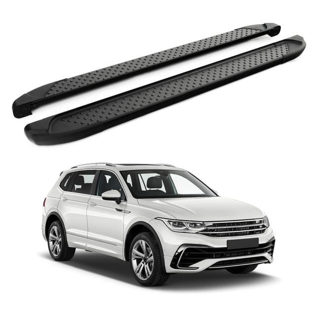 Turtle Kompatibel Mit Volkswagen Tiguan Allspace (ad/bw) 2018-2023 Trittbrett Sapphire V1 Schwarz