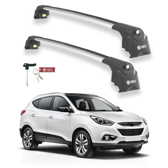 Turtle Kompatibel Mit Hyundai Ix-35 (lm) 2010-2015 Dachträger Air2 Grau