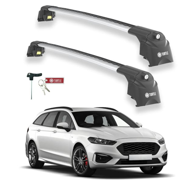 Turtle Kompatibel Mit Ford Mondeo Estate (cd391) 2015-2022 Dachträger Air2 Grau