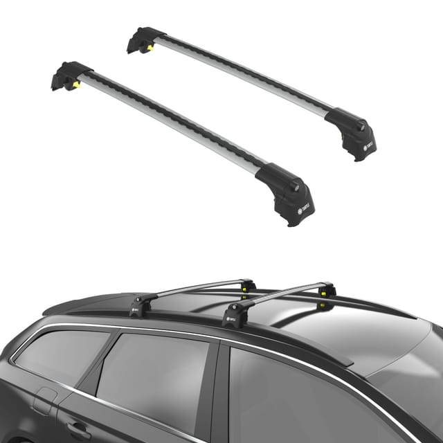 Turtle Kompatibel Mit Jeep Grand Cherokee (wk2) 2011-2023 Dachträger Air2 Grau