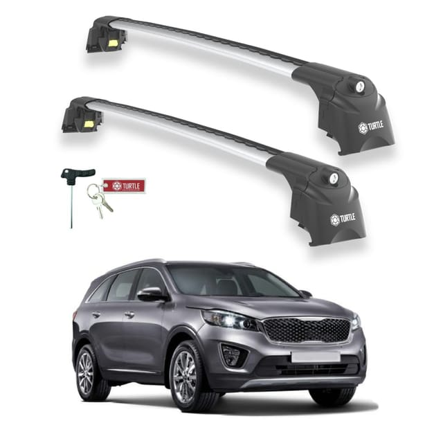 Turtle Kompatibel Mit Kia Sorento Prime (um) 2015-2020 Dachträger Air2 Grau