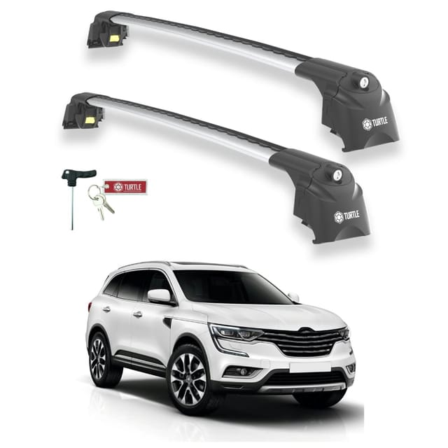 Turtle Kompatibel Mit Renault Koleos 2017-2025 Dachträger Air2 Grau