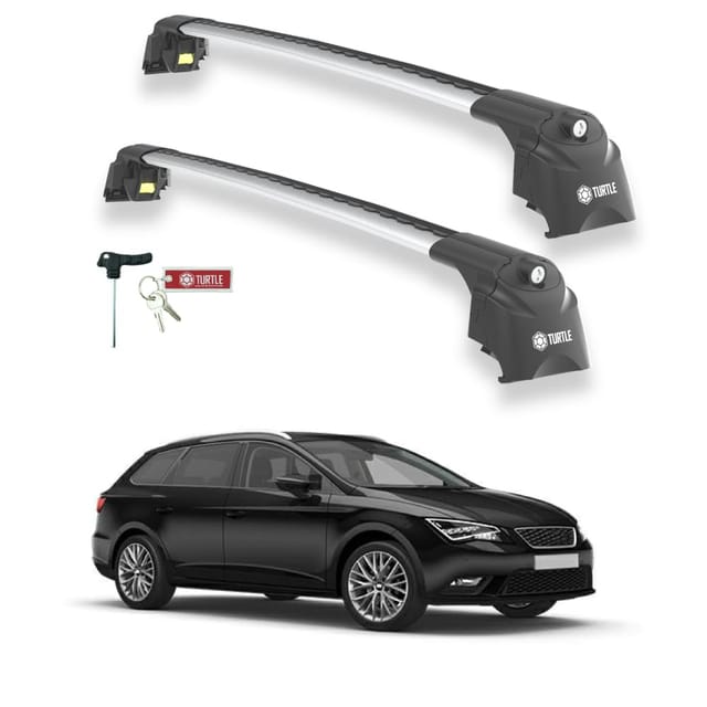 Turtle Kompatibel Mit Seat Leon St 2013-2020 Dachträger Air2 Grau