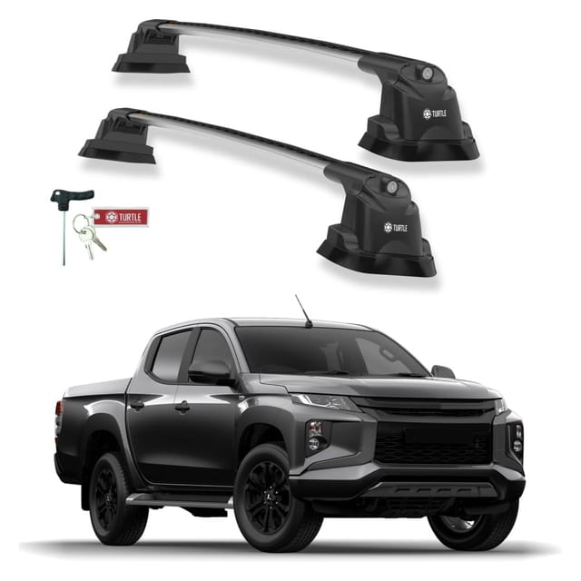 Turtle Kompatibel Mit Mitsubishi Triton (mk5) 2015-2025 Dachträger Air3 Grau