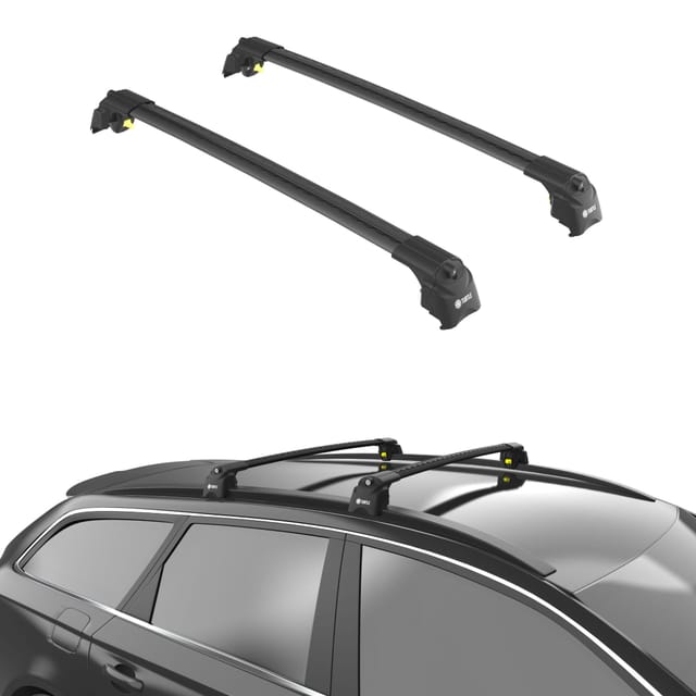 Turtle Kompatibel Mit Renault Megane (vi) Sw 2016-2024 Dachträger Air2 Schwarz