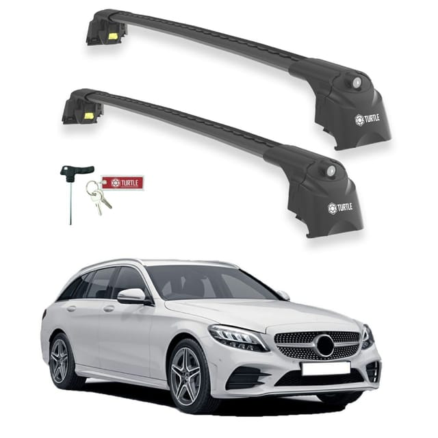 Turtle Kompatibel Mit Mercedes-benz C-class (s205) 2015-2021 Dachträger Air2 Schwarz