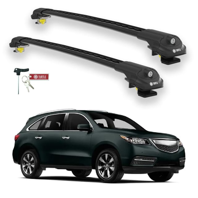 Turtle Kompatibel Mit Acura Mdx (yd2) 2007-2013 Dachträger Air1 Schwarz