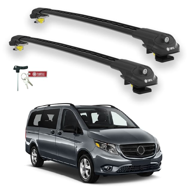 Turtle Kompatibel Mit Mercedes-benz Metris (w447) 2015-2025 Dachträger Air1 Schwarz