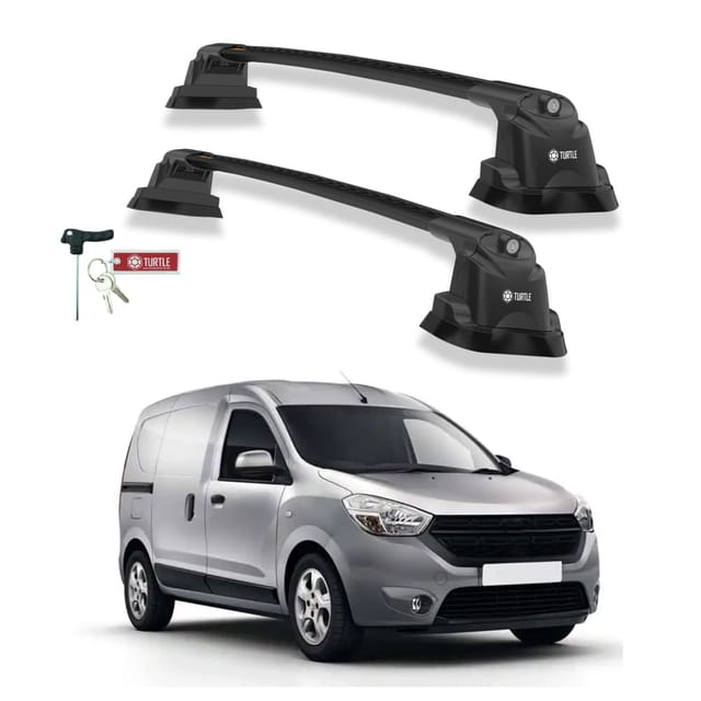 Turtle Kompatibel Mit Dacia Dokker 2013-2022 Dachträger Air3 Schwarz