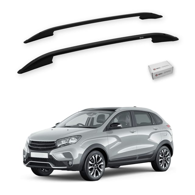 Turtle Kompatibel Mit Lada Xray 2015-2023 Dachreling Crown Schwarz