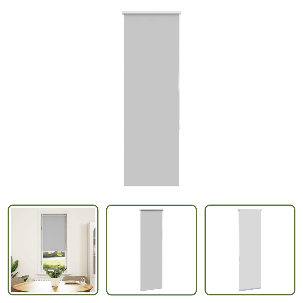 Vidaxl Lichtschutz - Verdunkelungsrollo Hellgrau 40x175 Cm Stoffbreite 35,7 Cm