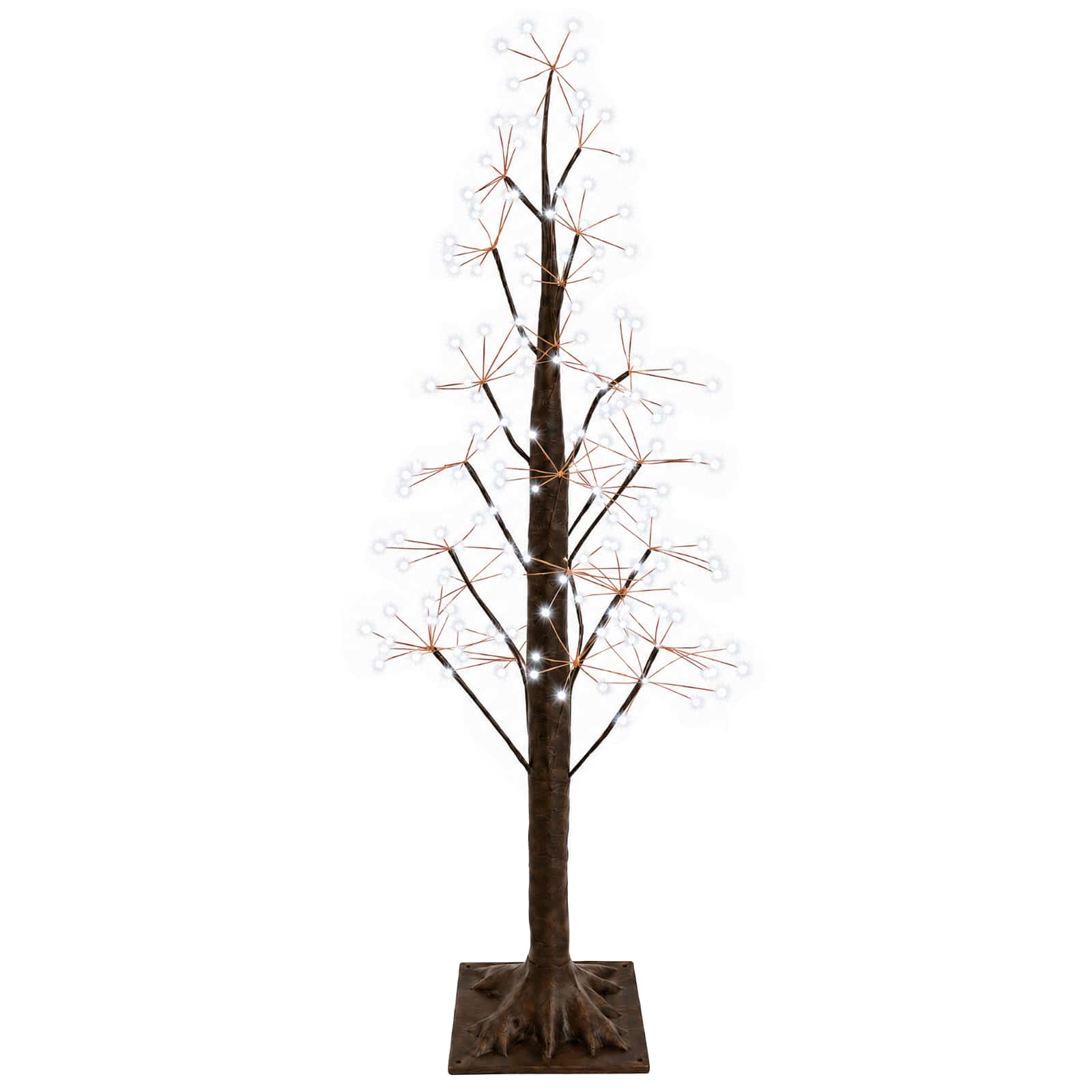 Sternen-weihnachtsbaum Braun 120 Cm Kunststoff 240 Leds Vidaxl