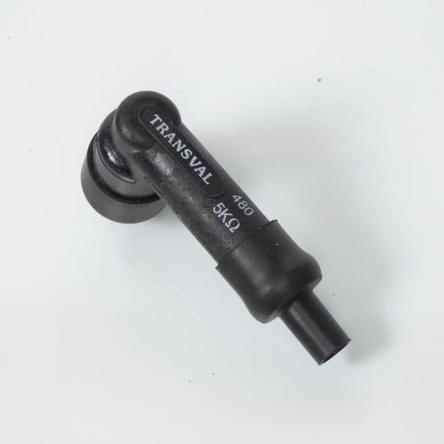 Zündkerzenstecker Transval 480 90° Schwarz 5kohms Für Zweirad