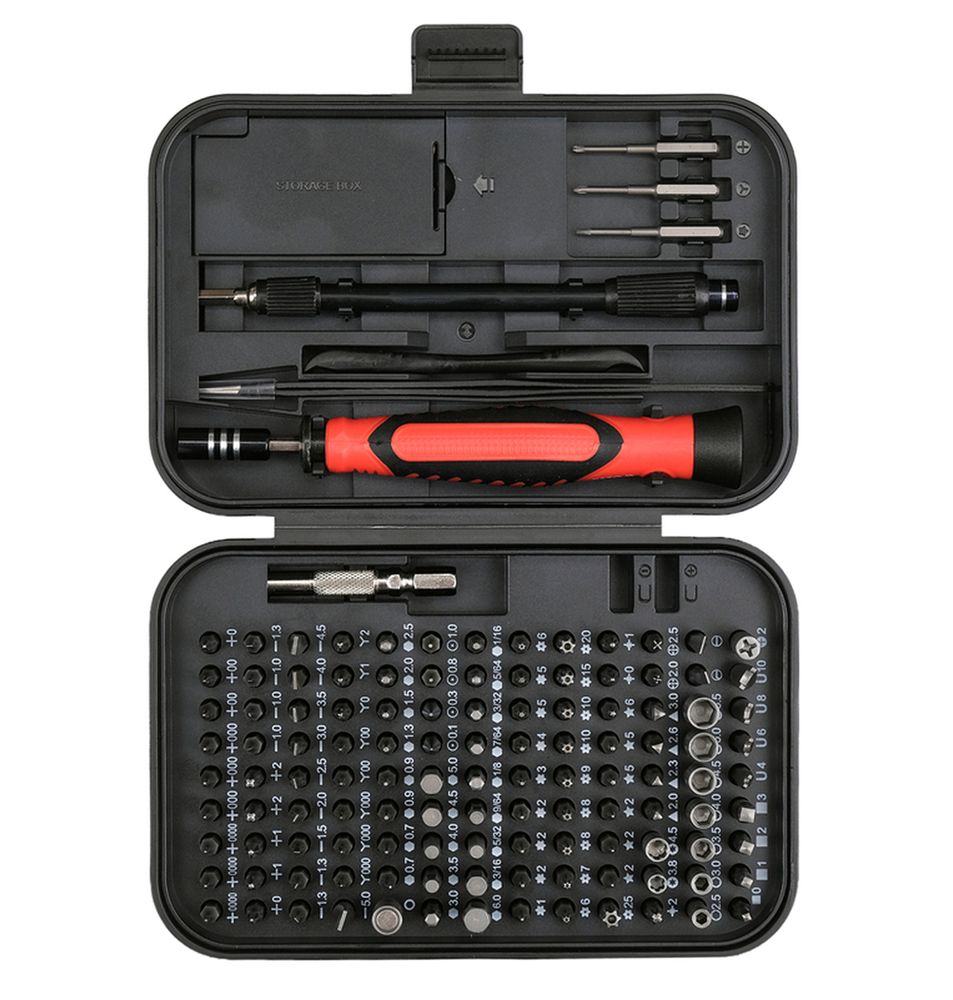 Präzisions-bit-satz 130-teilig Mit Griff, Feinmechanik-schraubendreher-set Für Elektronik, Handy, Laptop, Computer, Spielkonsole, Uhr Und Haushaltsgeräte, Crv- Und S2-stahl, 4-mm-aufnahme