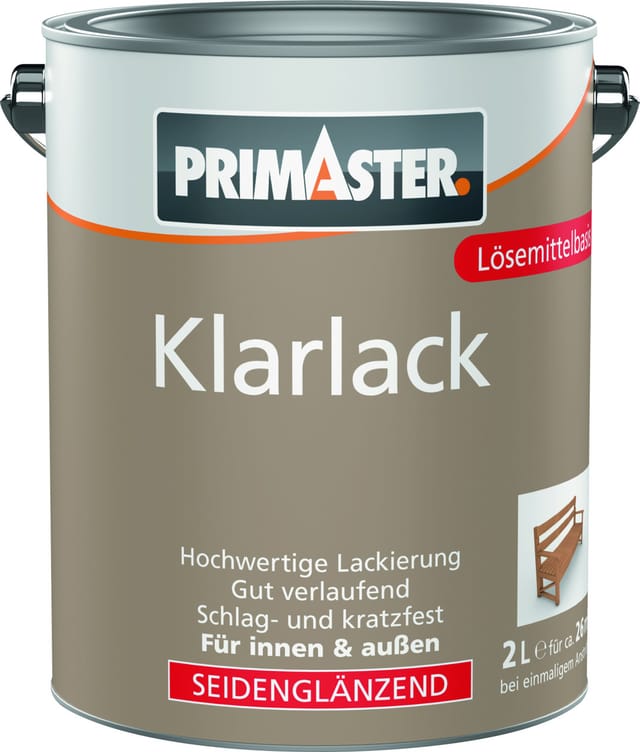 Primaster Klarlack 2 L Farblos Seidenglänzend Lack
