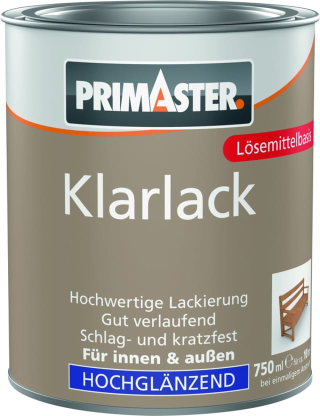 Primaster Klarlack 750 Ml Farblos Hochglänzend Lack