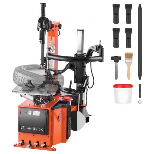 VEVOR Reifenmontiermaschine Elektrisch 1100 W mit Unabhängigem Hilfsarm für Autowerkstätten, 305–559 mm Außenspannbereich, 305–660 mm Innenspannbereich, Max. Felgenbreite 15 Zoll, Pedalbetätigung