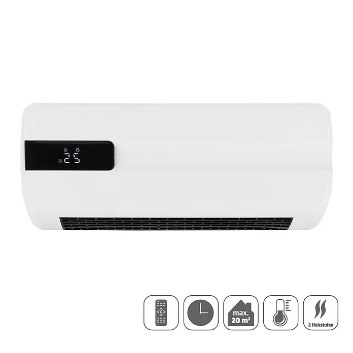 Voltomat HEATING Wandheizstrahler (1.000 W - 2.000 W, Weiß, 11,5 x 42 x 17,9 cm)