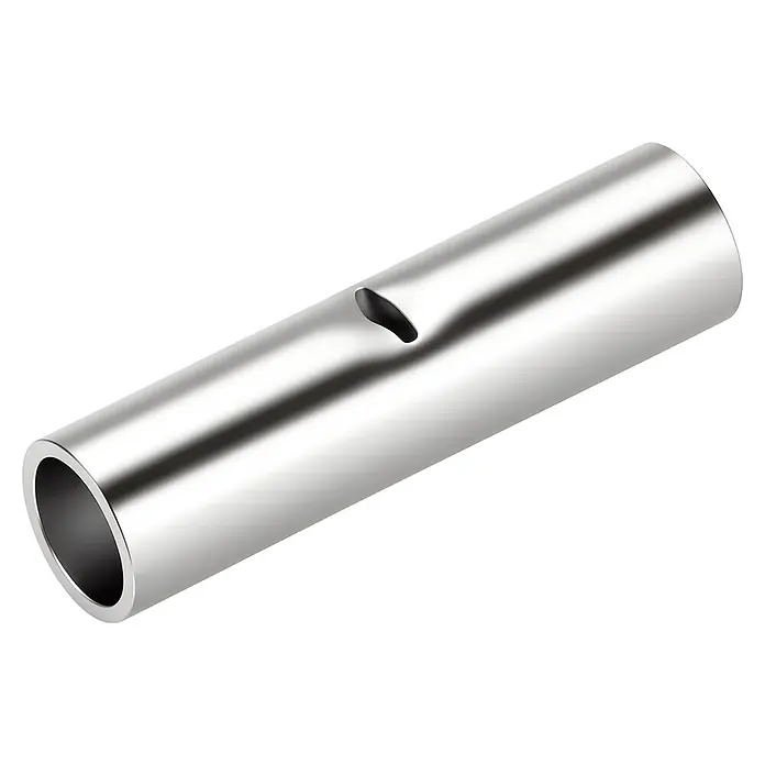 Stoßverbinder unisoliert 25 mm² (Metall, Silber, 5 Stk.)
