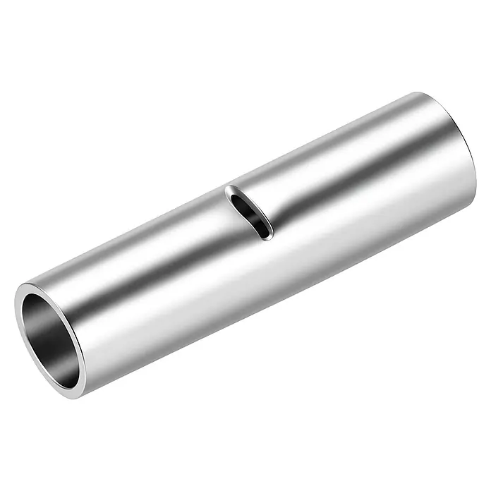 Stoßverbinder unisoliert 10 mm² (Metall, Silber, 5 Stk.)