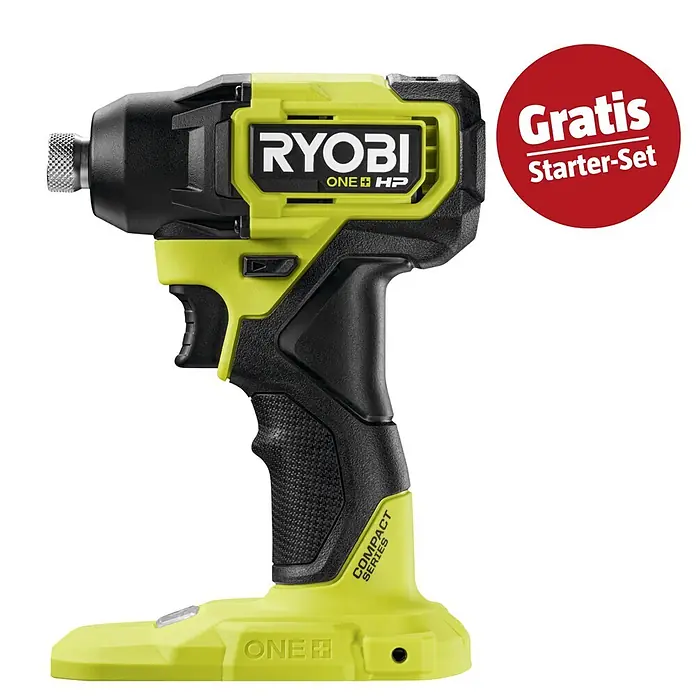 Ryobi ONE+HP Maschinen-Set (Akku-Schlagschrauber RID18C1-0 + gratis Starter-Kit)