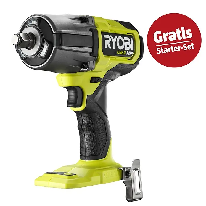 Ryobi ONE+HP Maschinen-Set (Akku-Schlagschrauber RIWH18X-0 Performance + gratis Starter-Kit)