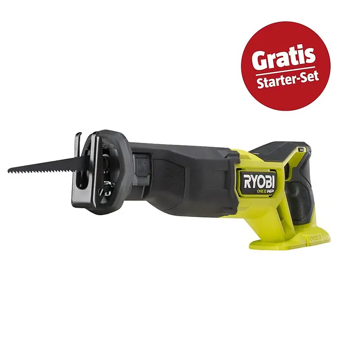 Ryobi ONE+HP Maschinen-Set (Akku-Säbelsäge RRS18X-0 + gratis Starter-Kit)