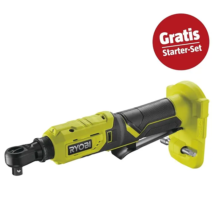 Ryobi ONE+ Maschinen-Set (Akku-Ratschenschrauber R18RW2-0 + gratis Starter-Kit)
