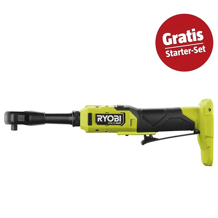 Ryobi ONE+HP Maschinen-Set (Akku-Ratschenschrauber RRW1838X-0 + gratis Starter-Kit)