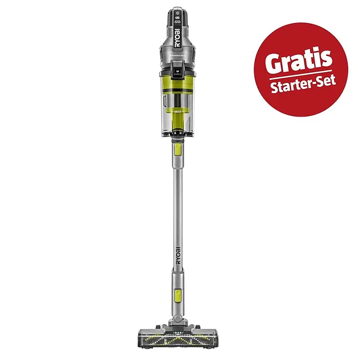 Ryobi ONE+ Maschinen-Set (Akku-Staubsauger RSVS18BL-0 + gratis Starter-Kit)