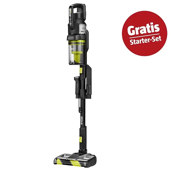 Ryobi ONE+ Maschinen-Set (Akku-Staubsauger RASV18BL-0 + gratis Starter-Kit)