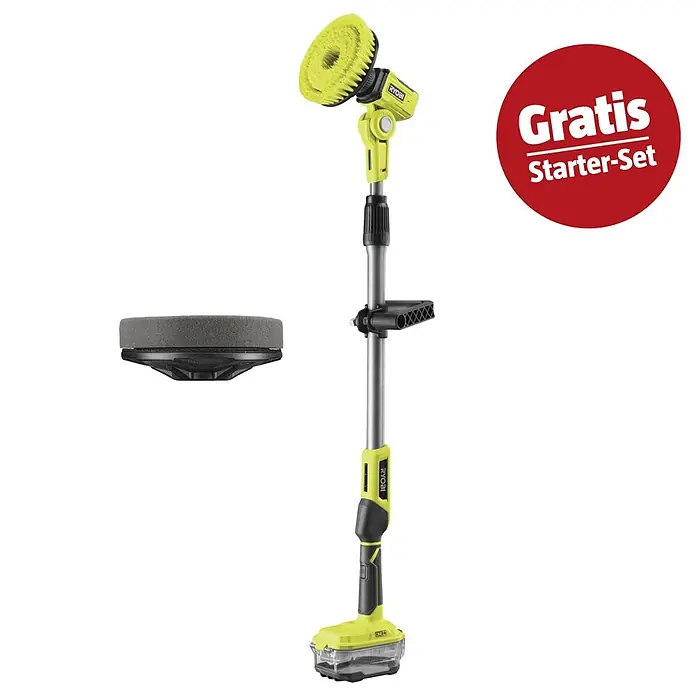 Ryobi ONE+ Maschinen-Set (Akku-Reinigungsbürste R18TPS-0 + gratis Starter-Kit)