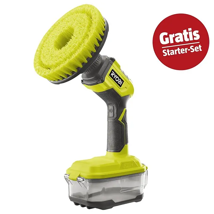 Ryobi ONE+ Maschinen-Set (Akku-Reinigungsbürste R18CPS-0 + gratis Starter-Kit)
