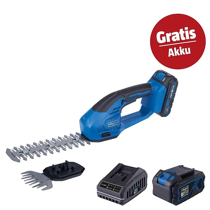 Scheppach IXES 20V Akku-Gras- & Strauchscheren-Set HTGS200-X Set S (20 V, 2 Akkus)