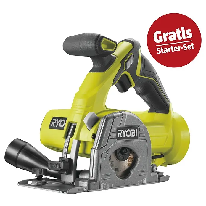 Ryobi ONE+ Maschinen-Set (Akku-Tauchsäge R18MMS-0 + gratis Starter-Kit)