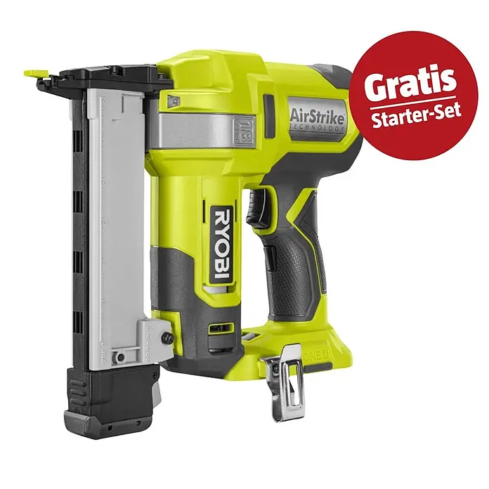 Ryobi ONE+ Maschinen-Set (Akku-Tacker R18GS18-0 + gratis Starter-Kit)