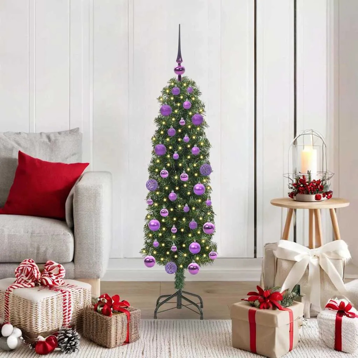 Künstlicher Weihnachtsbaum Mit 150 Leds Mit Ständer Grün 120 Cm Vidaxl