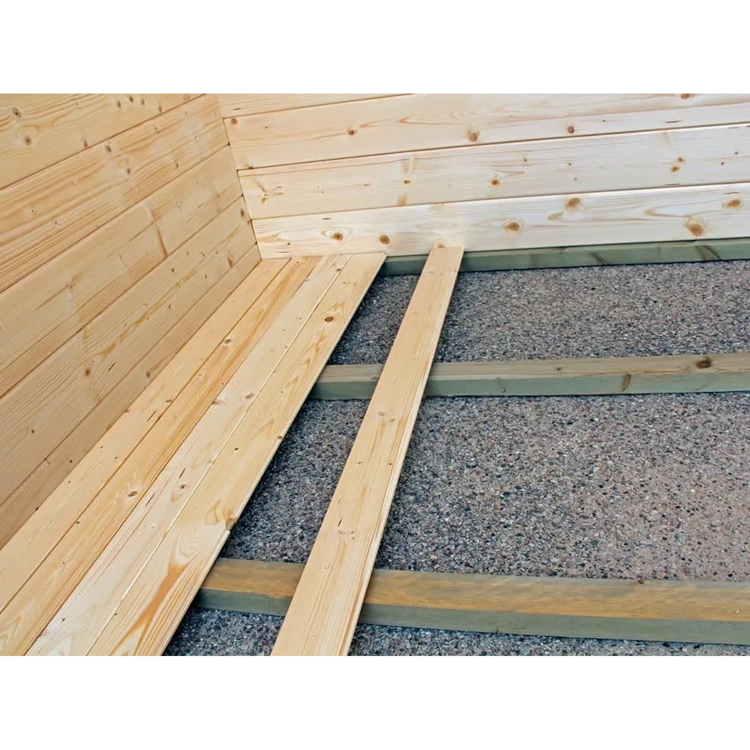 Woodtex Fußbodenpaket 1,5 m² für Gartenhäuser