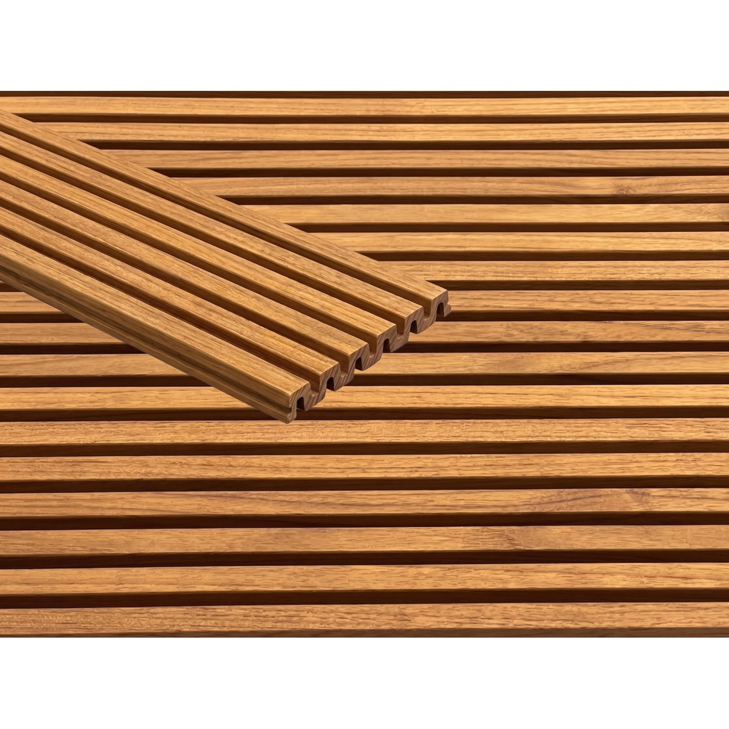 Woodtex Fassadenverkleidung Bambus Lackiert Rhombusprofil